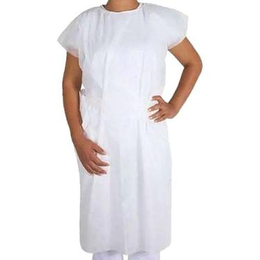 Imagem de Avental TNT sem Manga Descartável Branca Gram 15 - unidade - Dejamaro