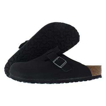 Imagem de Birkenstock Boston Vegan Black Birkibuc R, Preto, 6 Women/4 Men