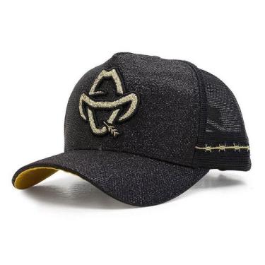 Imagem de Boné Sacudido's - Logo Estilizado Dourado - Preto - Sacudidos