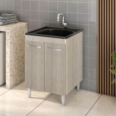 Imagem de Balcão Gabinete Tanque Com Cuba 0,60x0,60 Vectra Elmo/elmo Hr Móveis