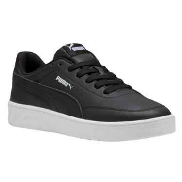 Imagem de Tênis Casual Puma Court Classic Clean Masculino - Preto e Branco