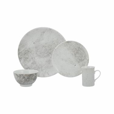 Imagem de Serviço de 16 peças com Bowl e Caneca em Porcelana, Decoração Concreto, Porcelana Schmidt
