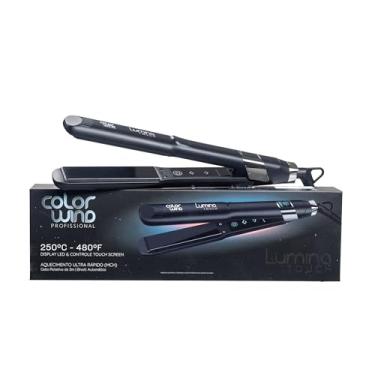 Imagem de Prancha Chapinha Lumina Touch Color Wind Graphite Sky Com Nano Titanium Cabeleireiro Profissional Temperatura De 80 A 250ºC 480ºF