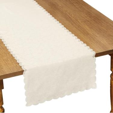 Imagem de Caminho De Mesa Ibis Jacquard Impermeável 40X90Cm Rafimex