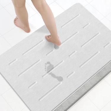 Imagem de Tapete de banho OTHWAY Large Stone 80x50cm Diatomaceous Earth White