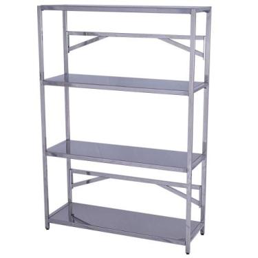 Imagem de Estante Inox 110x40CM Benfati TB 20X30 4 Planos Lisos Benfati