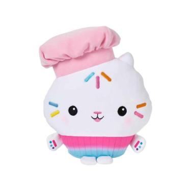 Imagem de Pelúcia Sereiata Mercat Gabbys Dollhouse Cakey Cat - Sunny Brinquedos