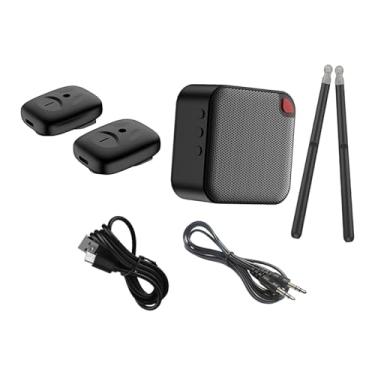 Imagem de Dynwave Conjunto de baquetas de bateria de ar elétrica, baqueta de ar 2 em 1, alto-falante, conversor de áudio, conjunto de bateria eletrônica para iniciantes