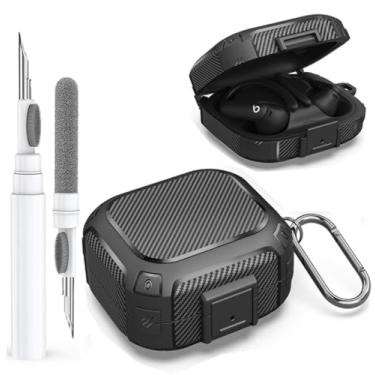 Imagem de Olytop Capa para Beats Powerbeats Pro 2 com trava 2025, capa protetora resistente à prova de choque nova Powerbeat Pro2 com mosquetão e caneta de limpeza masculina e feminina para fones de ouvido Beat