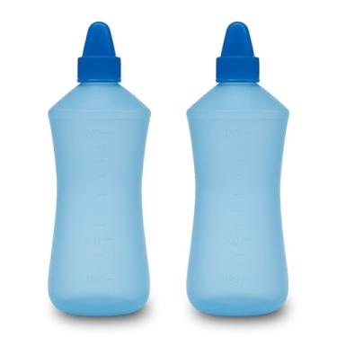 Imagem de Garrafinha Para Lavagem Nasal Frasco Lavador Higienizador Nasal 250ml Para Crianças E Bebês ( Azul ) Kit Com 2