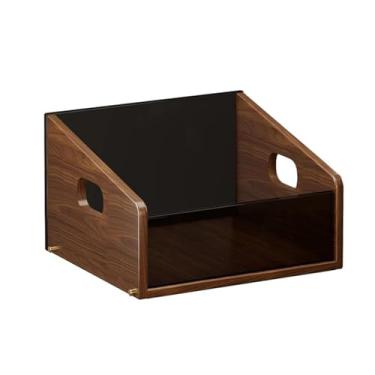 Imagem de ＫＬＫＣＭＳ Caixa de armazenamento, expositor, suporte multifuncional, elegante, mesa, caixa aberta para álbum, dormitório, quarto, artigos diversos, Pequeno