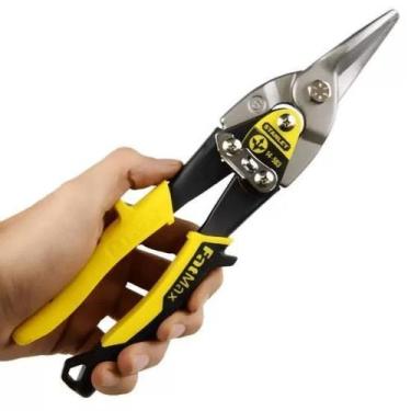 Imagem de Tesoura Para Chapa De Aviação Fatmax Corte Reto Stanley, 10"