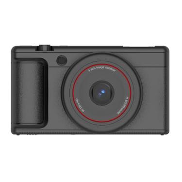 Imagem de ASHATA Câmera Digital 5K para Fotografia, Câmera de Vlogging de 80MP de Foco Automático para YouTube Com Tela de Deslizamento de 2,8 Polegadas de 180 Graus, Zoom Digital 16x, para (Preto)