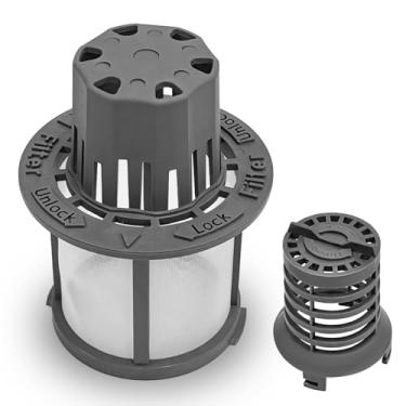Imagem de Kit de filtro fino e cesta WD12X25995 compatível com máquinas de lavar louça GE/Hotpoint/Haier, substitui #AP6989426 PS16217023 EAP16217023 4962336 Kit de filtro ultrafino para lava-louças