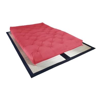 Imagem de Futon Sofa Cama Casal D33 Tendencia Oriental Goiaba