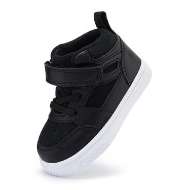 Imagem de BMCiTYBM Sapatos de bebê infantil menino menina primeiro andador tênis infantil leve antiderrapante para 6 9 12 18 24 meses, G - preto, 18-24 Months Toddler
