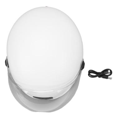 Imagem de Capacete de Bicicleta Inteligente, Câmbio Profissional de Ciclismo de Câmera 1080p 30fps Com Luz de Segurança Com Luz de Segurança para Homens (Branco)