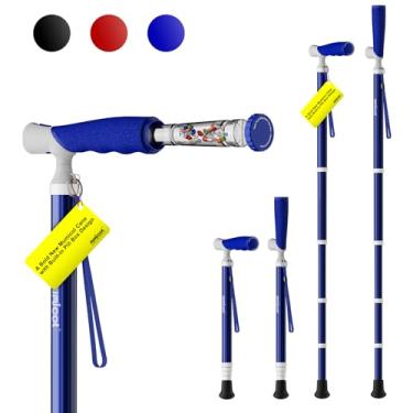 Imagem de Mumicol Bengalas femininas para estabilidade, bengala de caminhada para homens, bengalas dobráveis para mulheres ajustáveis para viagens, cabo de dois modos (bastões ou bengalas) com caixa de