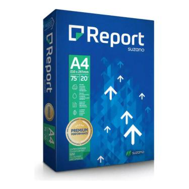 Imagem de Papel Sulfite A4 Report Premium Resma Com 500 Folhas Branco 75 G Qualidade Superior
