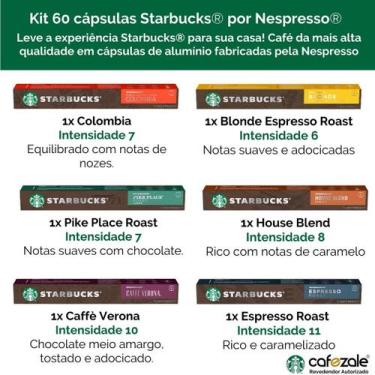 Imagem de Kit Cápsulas de Cafés Mistos Starbucks by Nespresso, 20 cápsulas