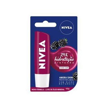 Imagem de Protetor Labial hidratante Nivea 4,8g Amora Shine, Amora, Amora, 1, 4,