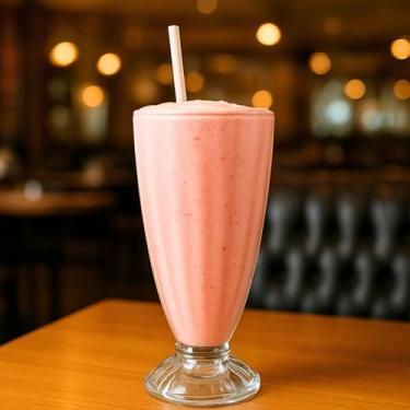 Imagem de Conjunto 4 Taças De Vidro Milkshake Copo Decorado 330ml - Kehome