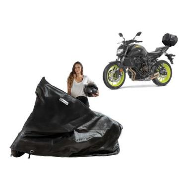 Imagem de Capa Protetora Moto Yamaha MT03 MT07 MT09 com Baú /Bauleto - Kahawai, 
