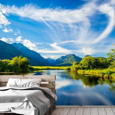 Imagem de Papel de Parede Paisagem Lago Natureza Sala Adesivo - 046pcm - Allodi