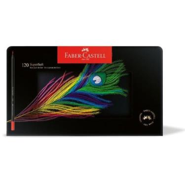 Imagem de Lapis de COR Redondo Supersoft 120 Cores Lata PCT.C/02 - FABER-CASTELL