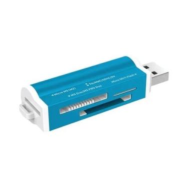 Imagem de Leitor De Cartão De Memória Multi USB 20 De Alta Velocidade Para Micro