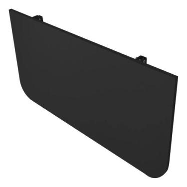 Imagem de Mesa Compacta 66x35cm Preta - Ideal para Estudo, Café da Manhã e Escri