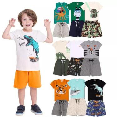 Imagem de Kit Sortido 6 Peças de Roupas Infantil Masculino para Menino 3 Camiset