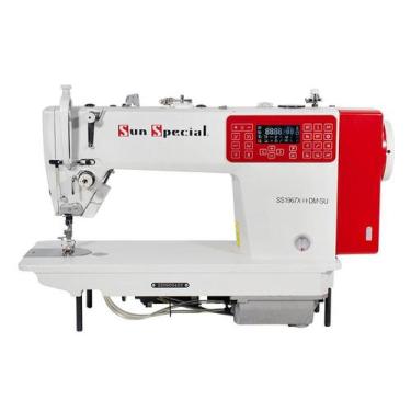 Imagem de Máquina Costura Industrial Reta Eletrônica 220v SS1967X-H-DM-SU - Sun 
