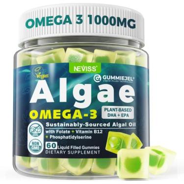Imagem de Suplemento de óleo de algas ômega-3 vegano NEVISS 60 cápsulas