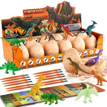 Imagem de Kit de escavação para escavação de ovos de dinossauro Zippytots com 12