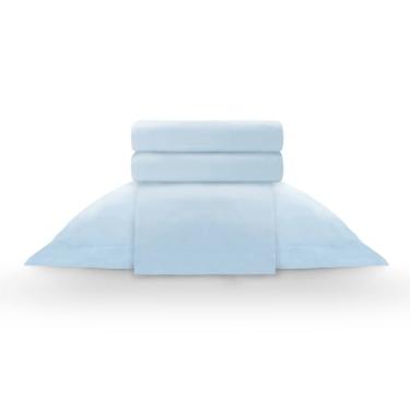 Imagem de Camesa Jogo De Cama Essencial Neo 4 peças -Casal – Azul