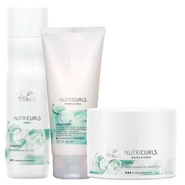 Imagem de Kit Shampoo + Condicionador + Máscara Wella Professionals Nutricurls