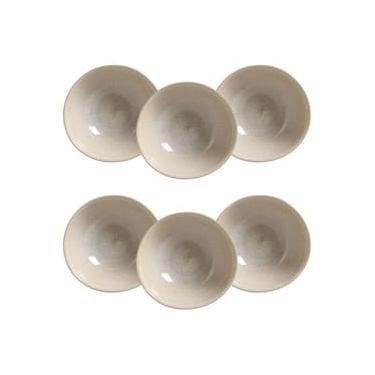 Imagem de Conjunto de Cumbucas Porto Brasil Coup Stoneware Latte 360ml - 6 Peças