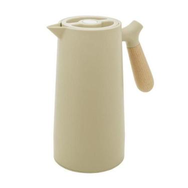 Imagem de Garrafa Térmica Nórdica Com Cabo De Madeira 1 Litro Menta - Bravalumi