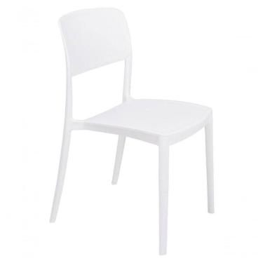 Imagem de Cadeira Tramontina Marta Branca Em Polipropileno