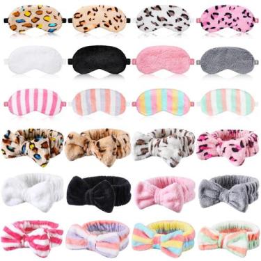 Imagem de Spa Party Favors Xuhal Makeband Headband Sleep Eye Máscara 24 unidades