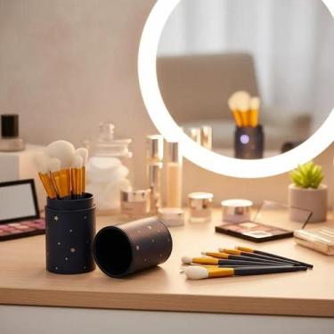 Imagem de Kit 12 Pincéis Para Maquiagem Make Com Estojo - Clink