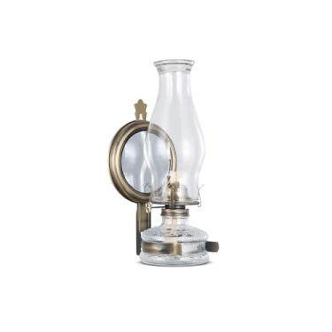 Imagem de DNRVK Lâmpada de óleo grande vintage de parede de vidro lâmpada de querosene antigo lâmpadas de óleo montadas na parede para uso interno decoração de iluminação de emergência lâmpada de furacão