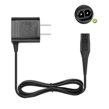 Imagem de Adaptador de 4,3 V 70 mA, cabo de alimentação do carregador do aparador elétrico, cabo de alimentação de substituição compatível com Philips Norelco OneBlade Series QP2520/90/70/72 QP2533 QG3340