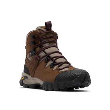 Imagem de Columbia Bota feminina Navigator Trek Outdry de couro para caminhada, Marrom escuro/Moonvista, 37