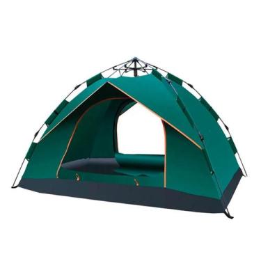 Imagem de Barraca camping automatica 2-3 pessoas 2mx2,1mx1,35m verde escuro - OM