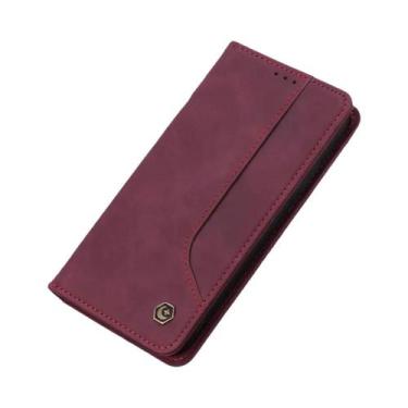 Imagem de Capa De Telefone De Couro Magnética Flip Para Samsung Galaxy S25 S24 S