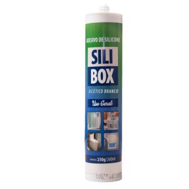 Imagem de Selante Silibox Acético Branco 250g - Fácil Aplicação e Alta Resistênc