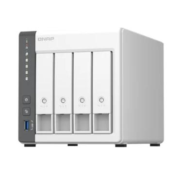 Imagem de Storage Qnap TS-433-4G, NAS QNAP, Arm Cortex-a55 2.0Ghz, 4GB, Torre Sem HD, Branco - Ts-433-4g