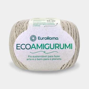 Imagem de Linha Ecoamigurumi Novelo 254 Metros 516TEX Euroroma Fio 8/7, 300 Caqu